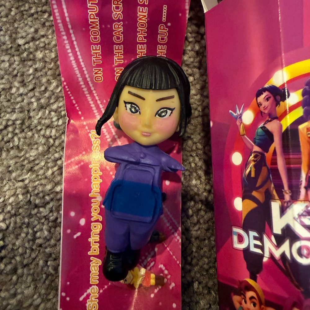 Netflix Kids Demon Slayer-style Purple & Blue Doll Figure